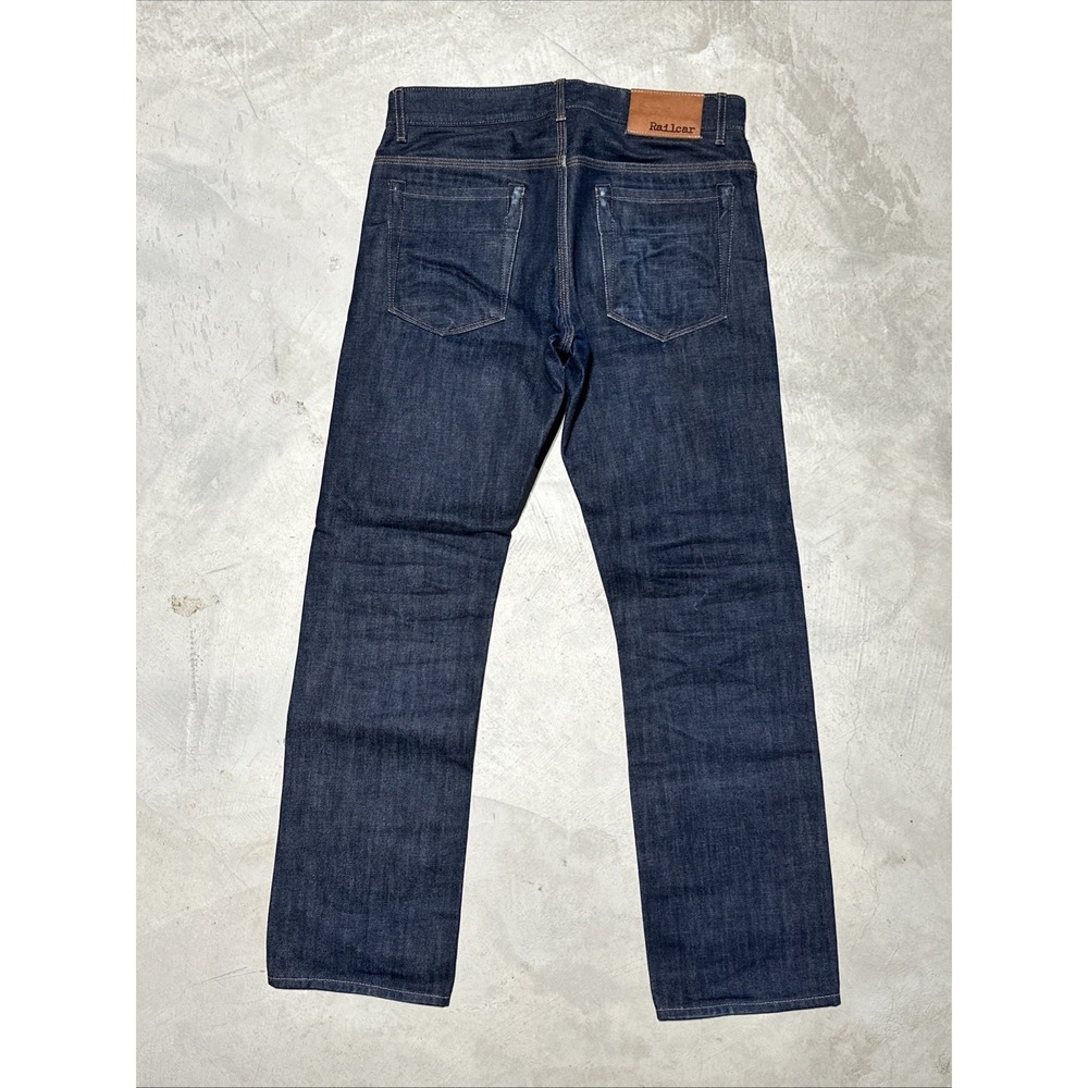 Railcar Fine Goods Men's SZ 30 Dark Wash Japanese Neppy Raw Denim Jeans